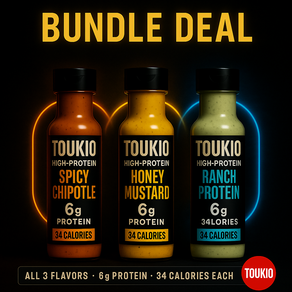Toukio Trio Pack – Ranch, Honey Mustard & Spicy Chipotle sauce bundle